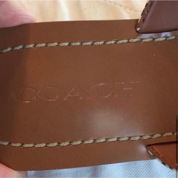 Coach Black/Natural Sandals Size 8 - Picture 9 of 15